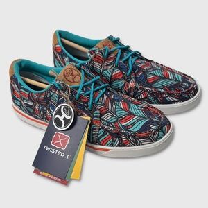 Twisted X Hooey Loper Shoes - NWT Womens Size 9.5 Multicolor - #48825-DSK‎